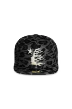 Hellstar Brand Black Fitted Cheetah Hat