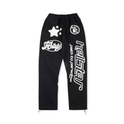 Hellstar Merch Flare Logo Black Sweatpants