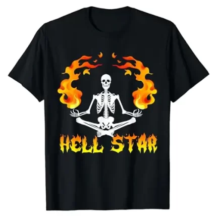 Hellstar Merch Skeletons Yoga Black T-Shirt