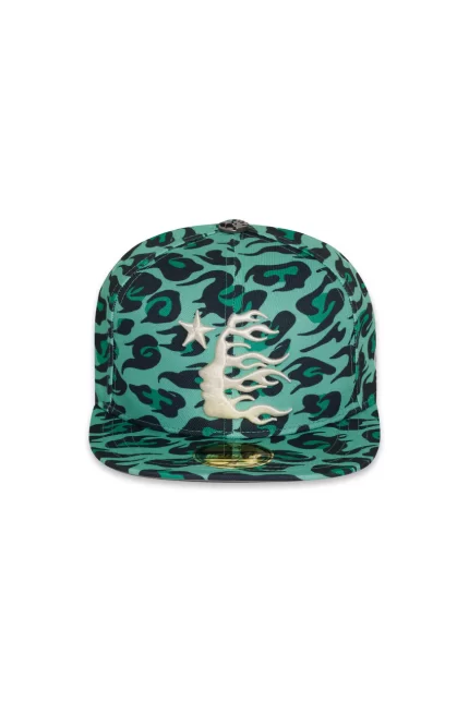 Hellstar Merch Fitted Cheetah Print Buy Hat