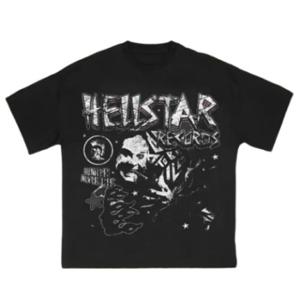Hellstar Merch Runher Die Logo Black T-Shirt