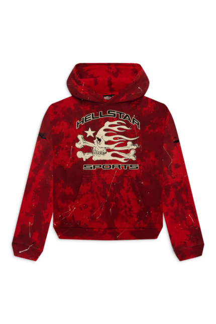 Hellstar Merch Sports Hell Logo Red Hoodie